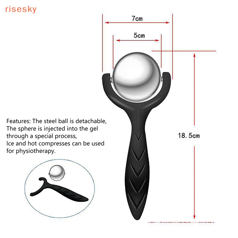 Cây Lăn Mát Xa Mặt Nóng / Lạnh Bằng Inox Tiện Dụng