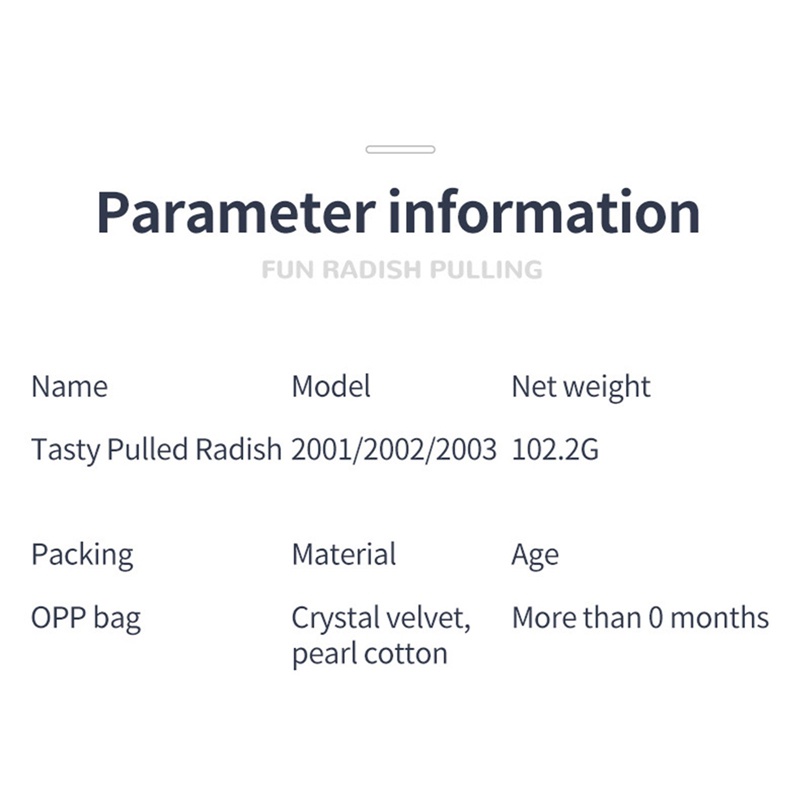 Đồ Chơi Hình Củ Cà Rốt Dễ Thương Cho Bé Mẫu Giáo 1-3 Tuổi