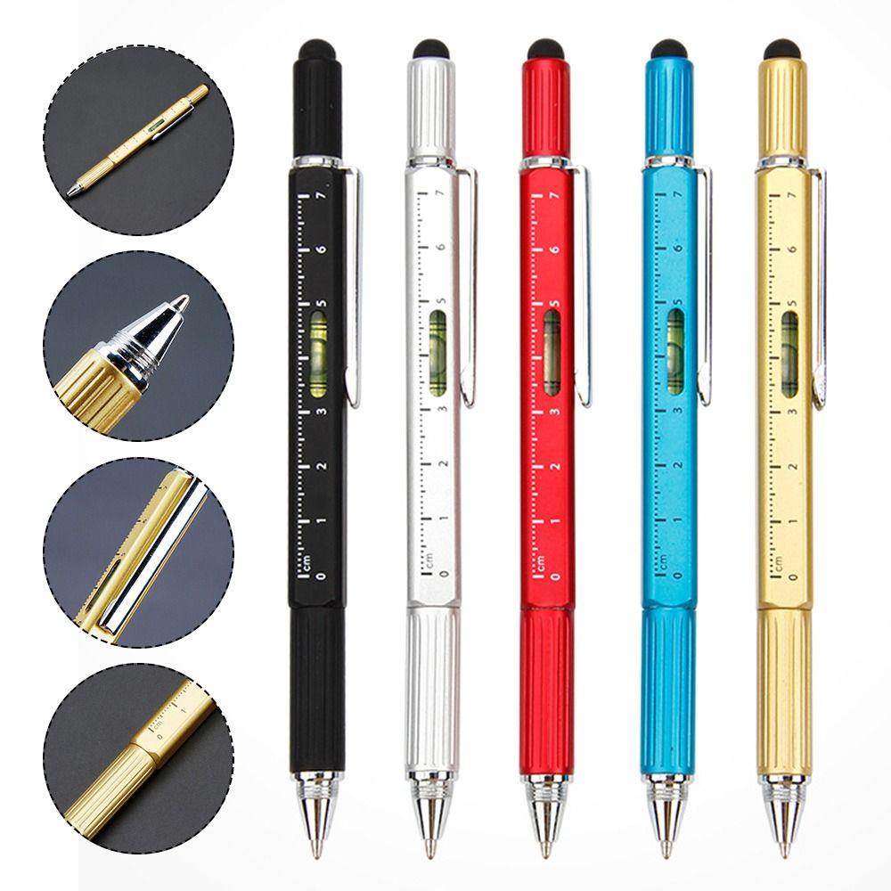 PEARLVN Bút Bi 6 Trong 1 Đa Năng Bền Bỉ Tiện Dụng Cho Gia Đình