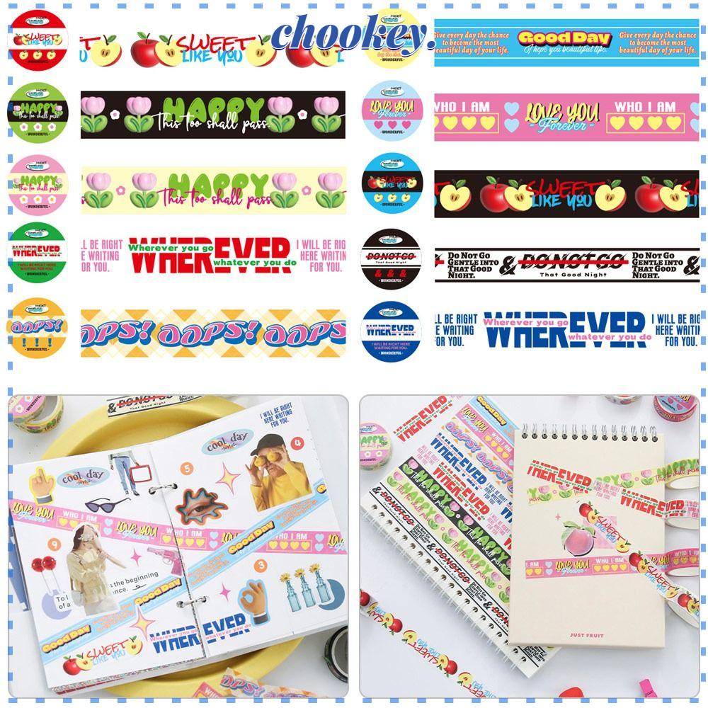 CHOOKEY Băng Keo Dán Trang Trí Họa Tiết Dễ Thương DIY