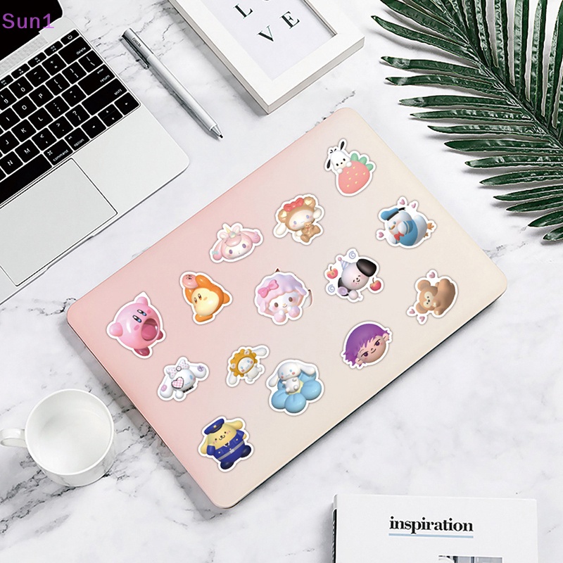 Set 60 / 120 Sticker 3D Hình Nhân Vật Hoạt Hình Kuromi My Melody Dễ Thương Chống Nước