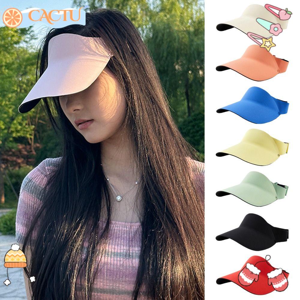 CACTU Mũ Chống Nắng Tích Hợp Tấm Che Mặt Chống Tia UV Có Thể Thu Gọn Thiết Kế Mới Thoáng Khí Tiện Lợi Dễ Sử Dụng