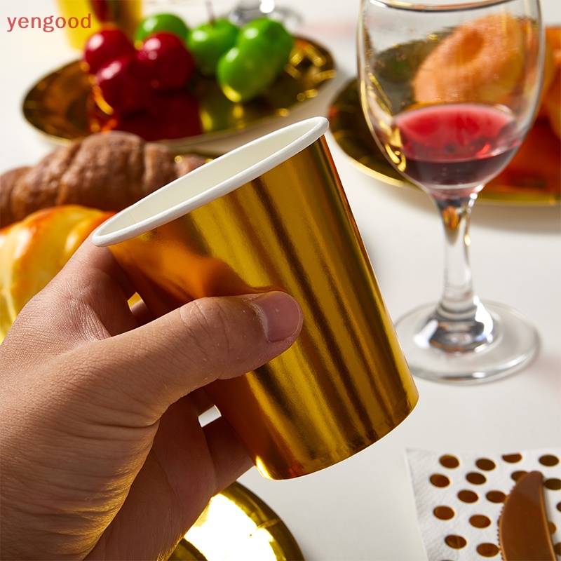 Bộ Cốc Đĩa Ăn Dùng Một Lần Trang Trí Tiệc Sinh Nhật / Đám Cưới