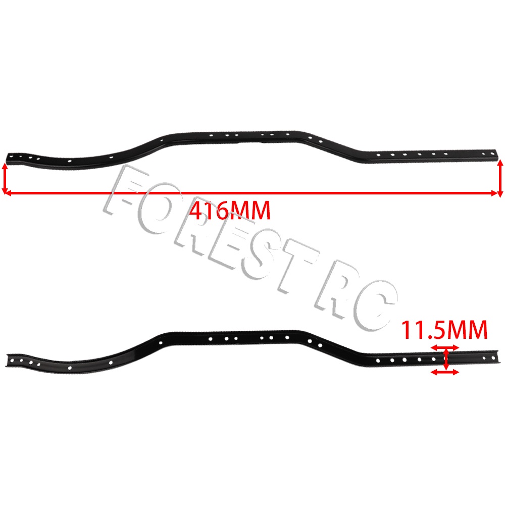 Khung Gầm Bằng Kim Loại 6x6 Cho Xe Điều Khiển Từ Xa Axial SCX10 90027 SCX10 II 90046 90047 1 / 10