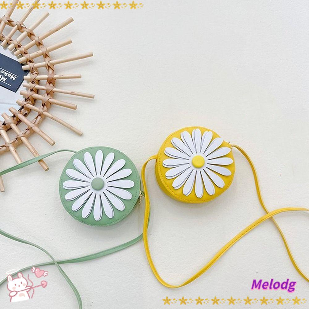 MELODG 1 Chiếc Túi Đeo Chéo Mini Hoa Dễ Thương