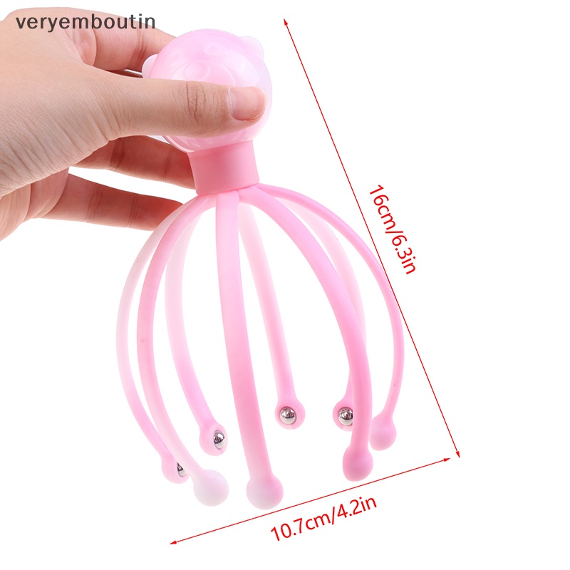 Dụng Cụ Mát Xa Đầu Hình Bạch Tuộc Giúp Giảm Căng Thẳng