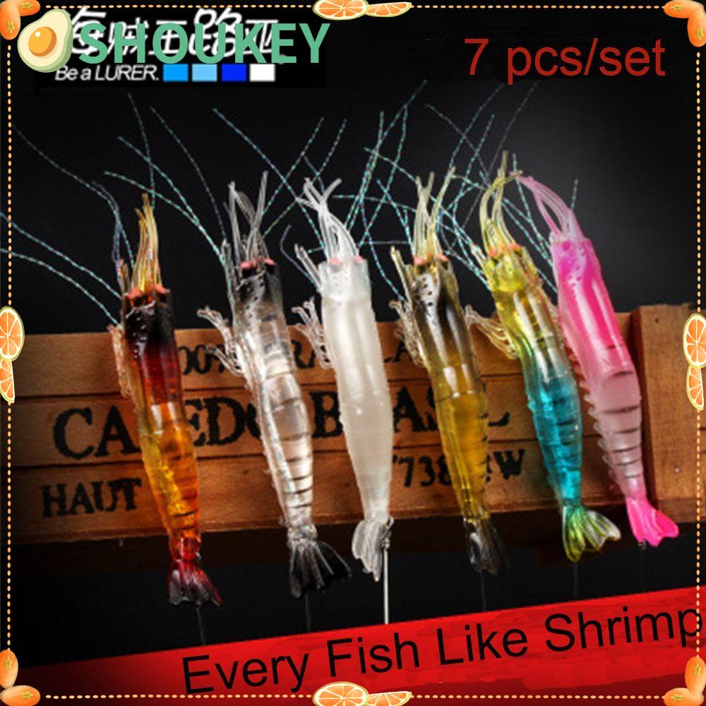 SHOUKEY 7 Mồi Giun Giả Câu Cá Bằng Silicone 9cm / 6g