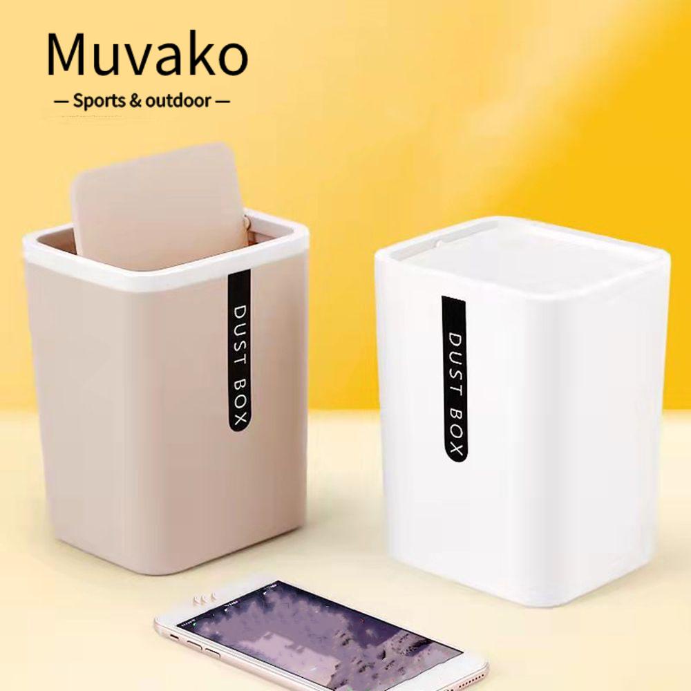 MUVAKO Thùng Rác Mini Tiện Lợi Dễ Sử Dụng