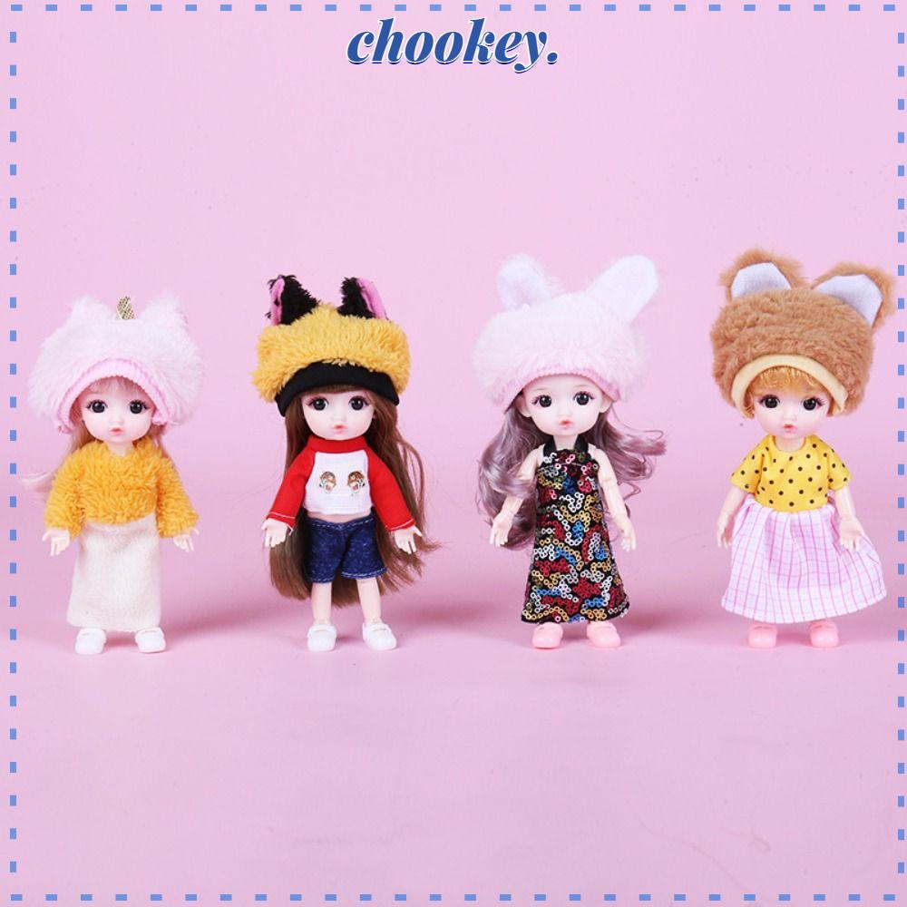 CHOOKEY Đầm Cotton 4 Kiểu Thời Trang Chất Lượng Cao Cho Búp Bê Ob11 Gsc 16~17cm