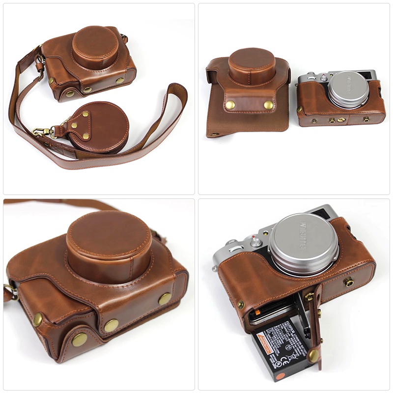 Ốp Da PU Bảo Vệ Máy Ảnh Fujifilm Fuji X100V X-100V