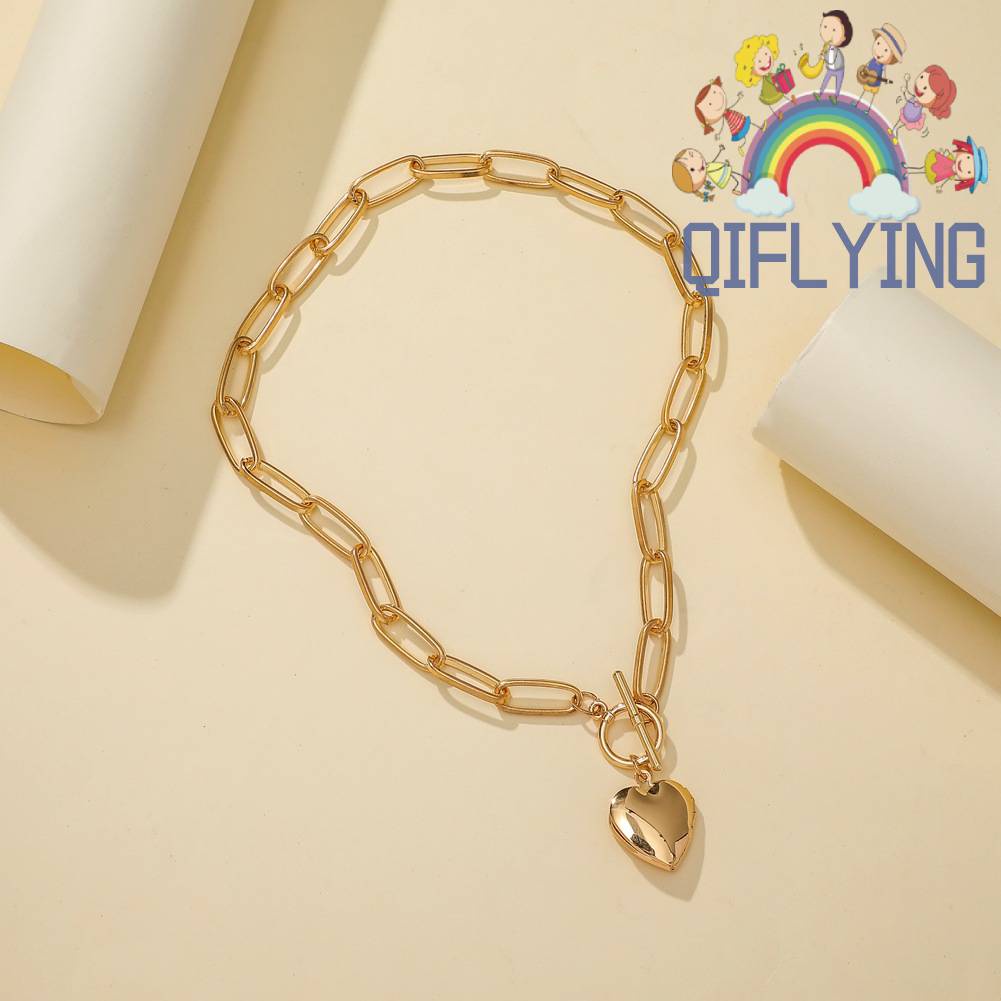 Vòng cổ Hợp Kim Mặt Trái Tim Thời Trang Cho Nữ