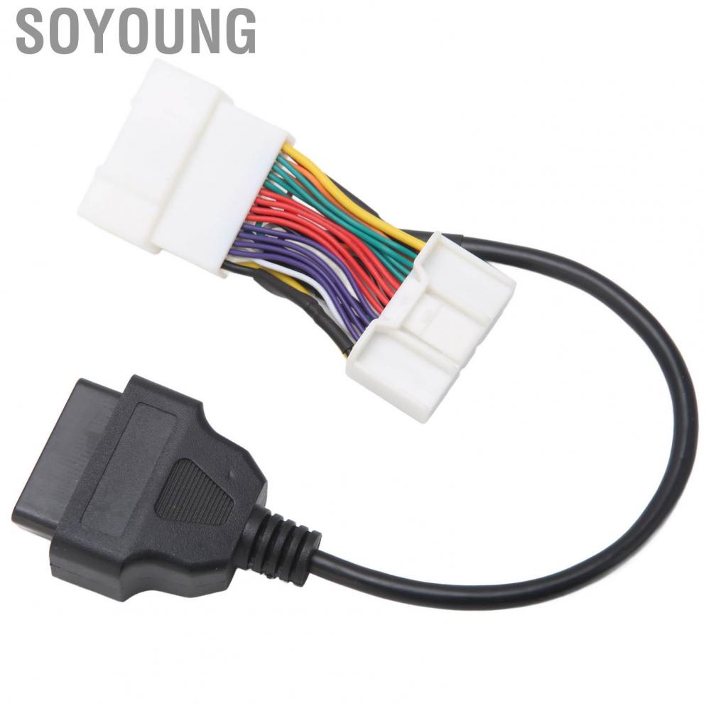 Soyoung OBD2 Splitter  Aging Professional Diagnostic Cable Easy Installation High Toughness Reliable Abrasion Resistant for Car