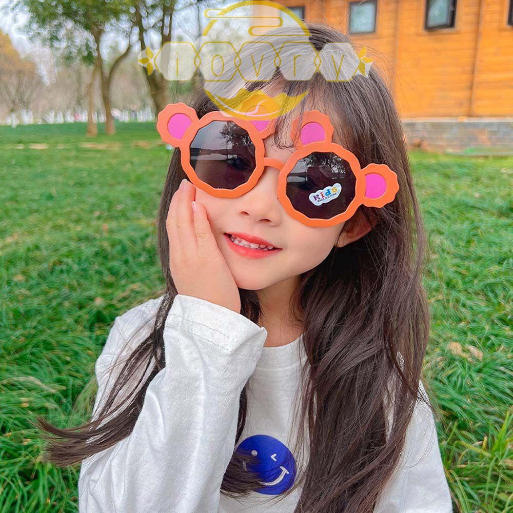 IVORY Kính Mát Chống Tia UV Họa Tiết Hoạt Hình Đáng Yêu Cho Bé Gái