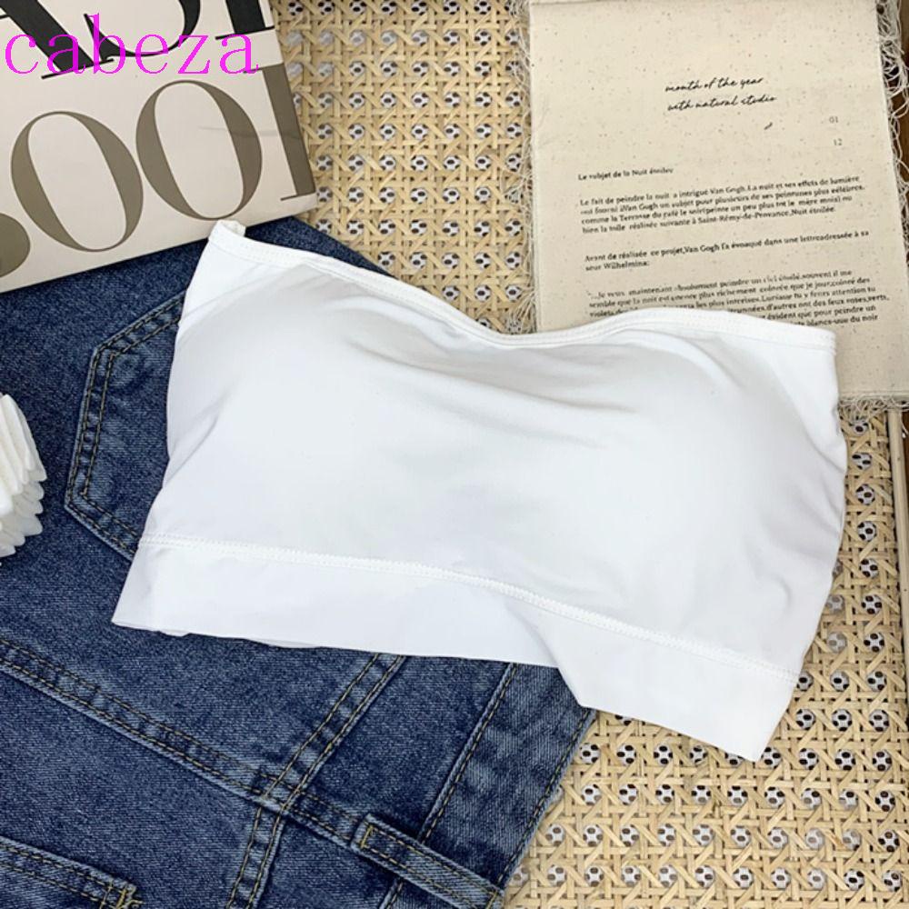 CABEZA Áo Ngực Không Đường May Mềm Mại Thoáng Khí Chống Trượt Dành Cho Nữ