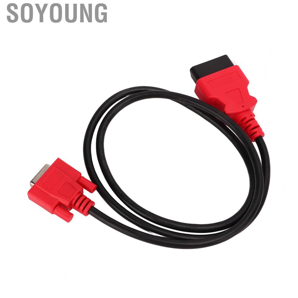 Soyoung Diagnostic Cable Flexible Faster Data Transfer Rubber ABS Main OBD2 15Pin Connector for Maxisys MS906 MS906TS