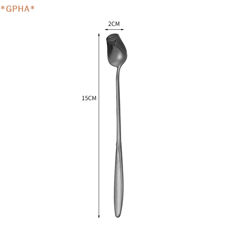 Muỗng Cà Phê Cán Dài Bằng Thép Không Gỉ Mới