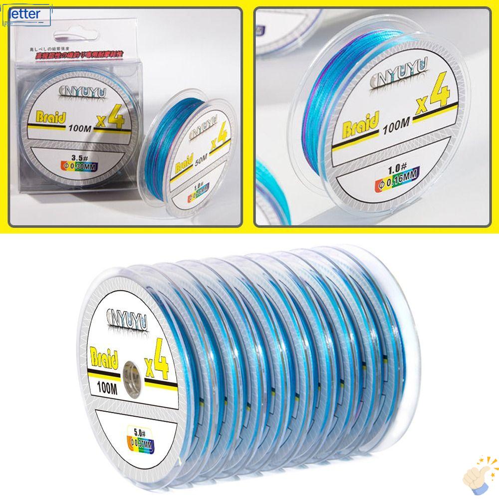 LET Cuộn 4 Dây Câu Cá 100M PE 2023 Siêu Chắc Chắn