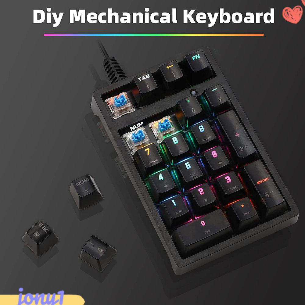 JONYE Bàn PhíM Số CảM ỨNg RGB, K21 Cho Laptop