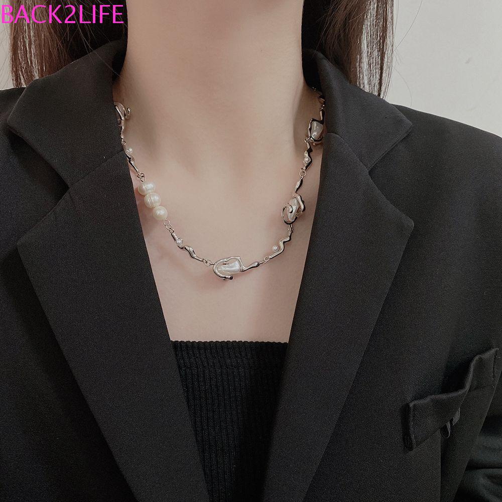 BACK2LIFE Vòng cổ Nhiều Lớp Phong Cách Hàn Quốc Độc Đáo Cho Nữ