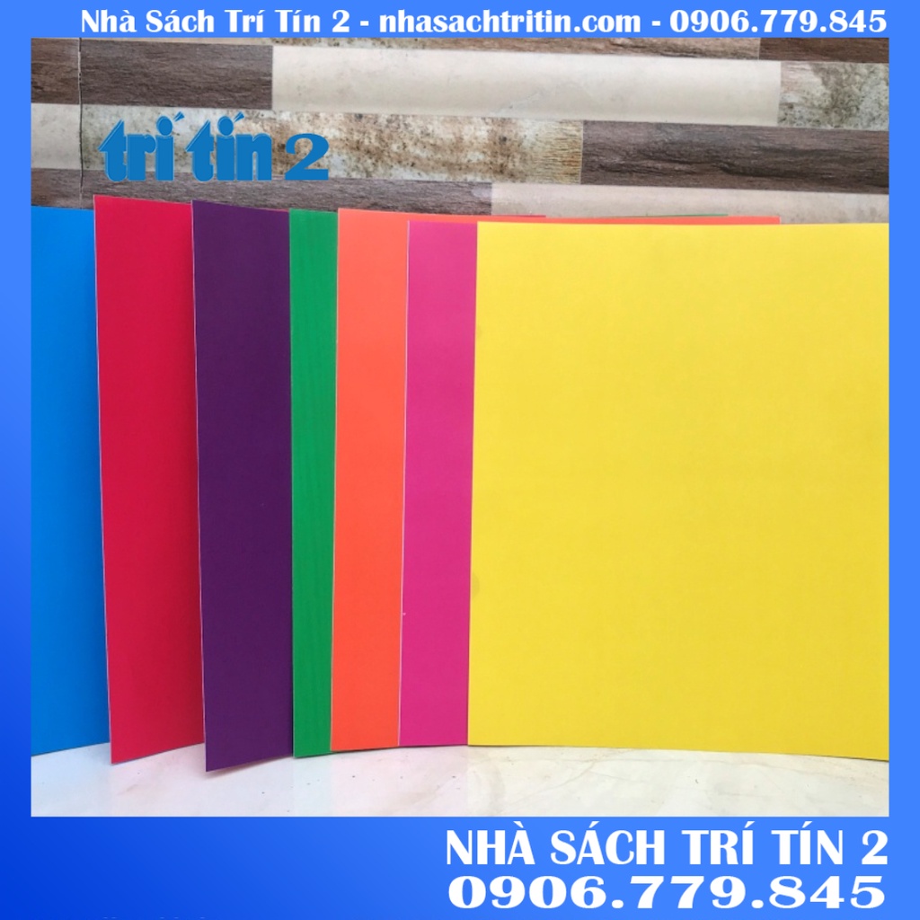 Giấy thủ công decal đề can màu A5 và không decal - loại bóng cao cấp có kẻ mặt sau