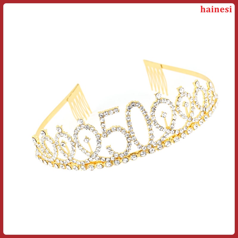 Cài Tóc Hình Vương Miện Đính Đá Lấp Lánh Cho Cô Dâu