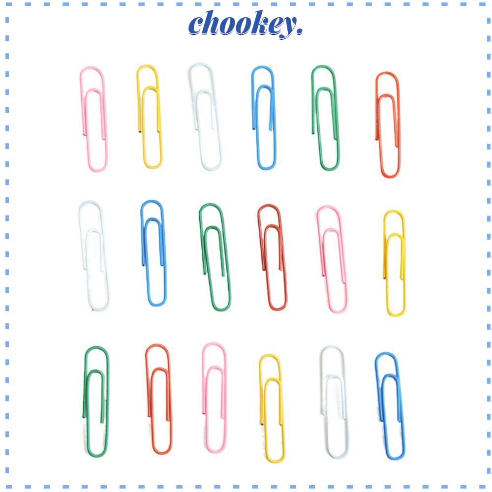 CHOOKEY Set 100 Kẹp Giấy Bằng Kim Loại 2 inch 50mm Nhiều Màu Sắc Tiện Dụng