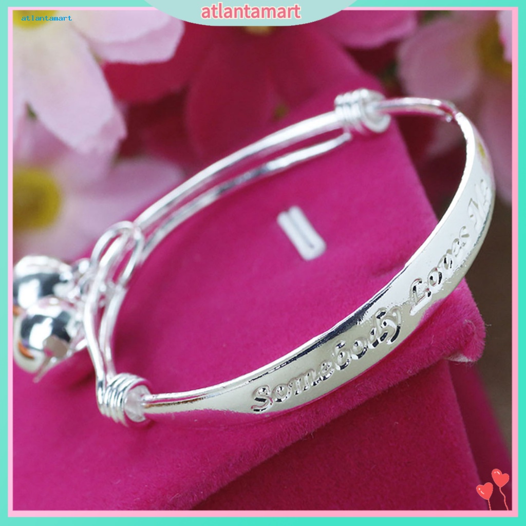 Túi Đựng Đồ Dùng Cao Cấp Tiện Dụng| Set 2 Vòng Tay Mạ Bạc Đính Chuông Dễ Thương Cho Bé