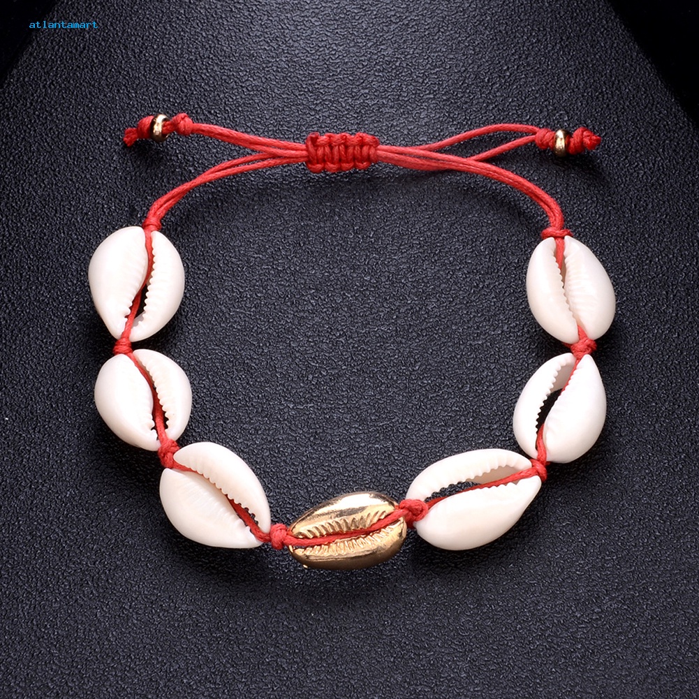 Túi Đựng Đồ Dùng Cao Cấp Tiện Dụng| Lắc Chân Dây Thừng Họa Tiết Vỏ Sò Thời Trang Cho Nữ