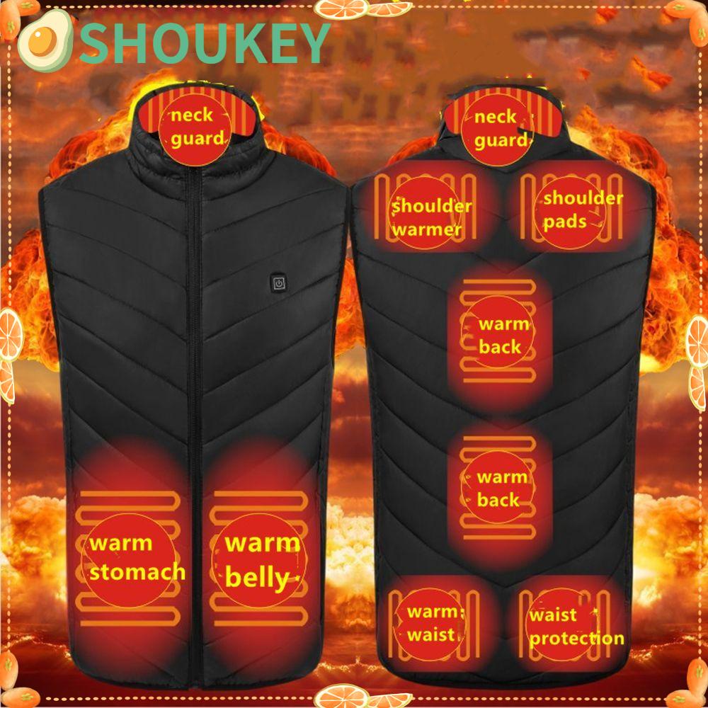 SHOUKEY Áo KhoáC Giữ ẤM Không Tay Unisex