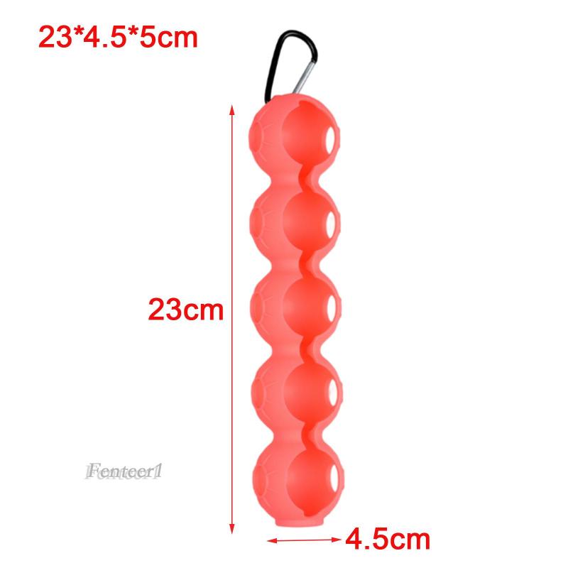 Túi Đựng 5 Quả Bóng Golf Bằng Silicone Kèm Kẹp Giữ Tiện Dụng