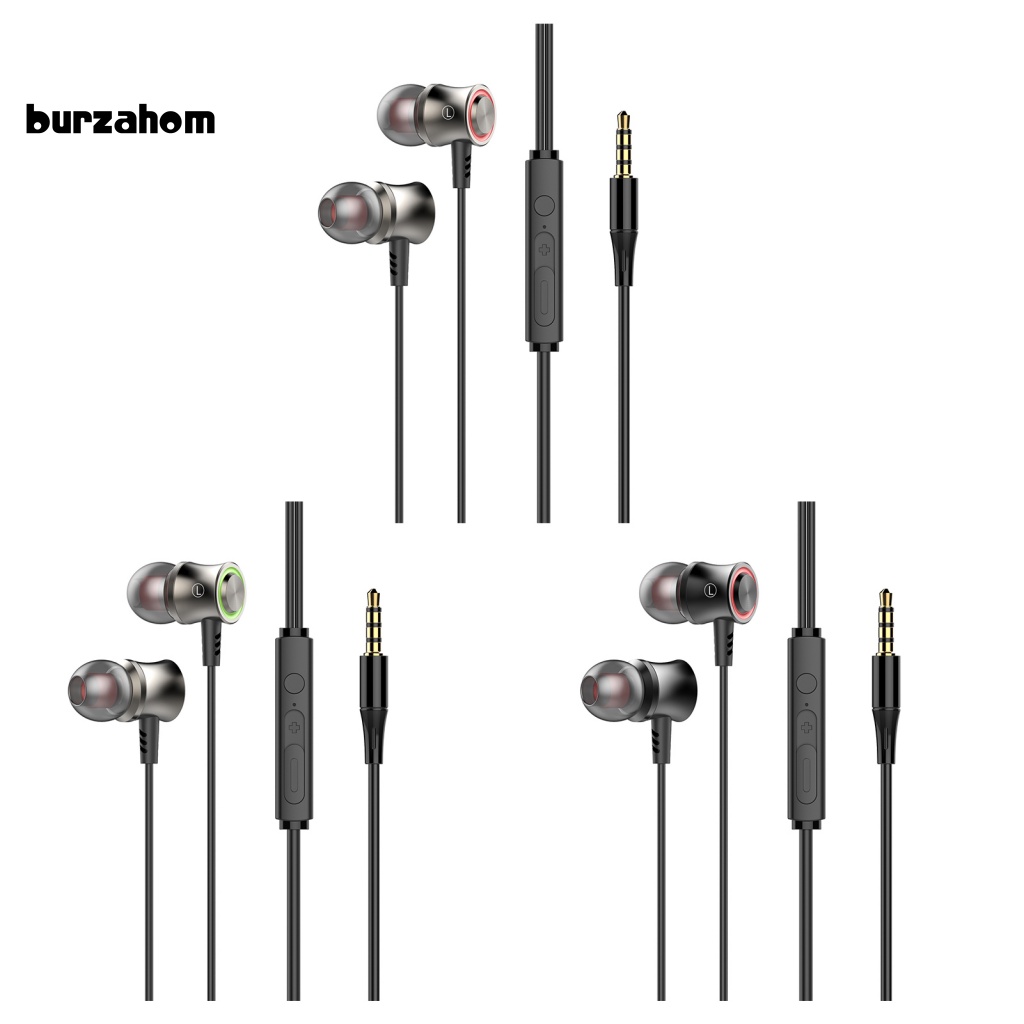 Tai Nghe Nhét Tai Có Dây Chống Sốc Chất Liệu Đồng Thau Kèm Mic