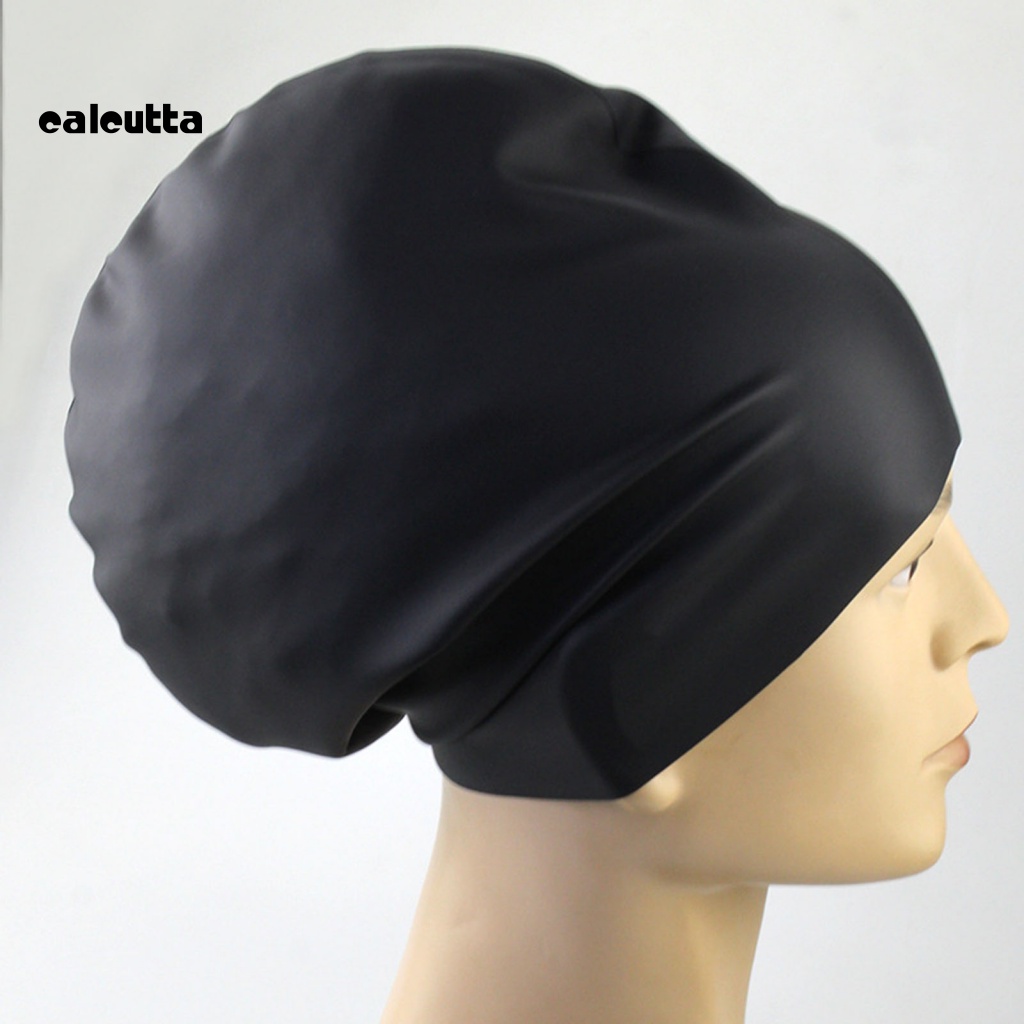 Mũ Bơi Silicon Mềm Co Giãn Tốt Thoáng Khí Chống Thấm Nước Màu Trơn Dành Cho Nam Nữ