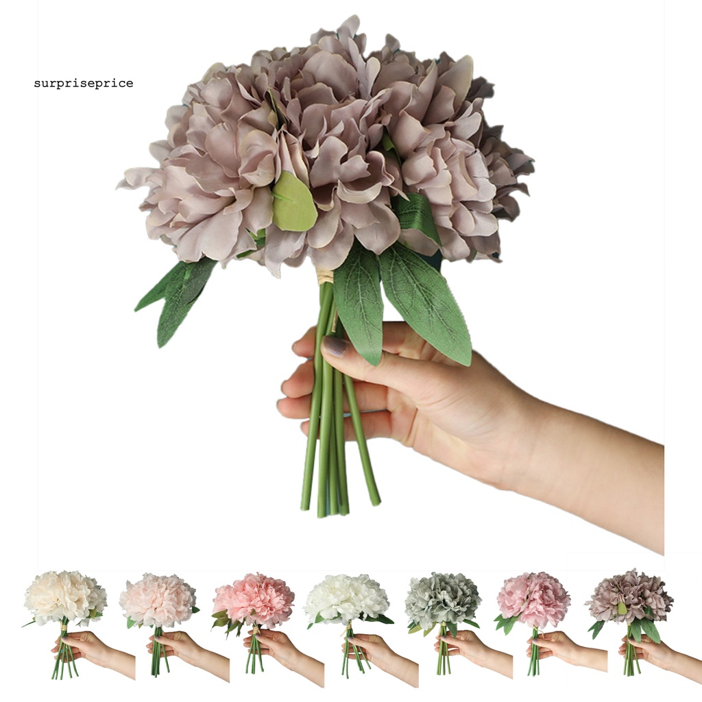 1 Cánh Hoa Mẫu Đơn Nhân Tạo Nhiều Lớp Tinh Tế Trang Trí Đám Cưới