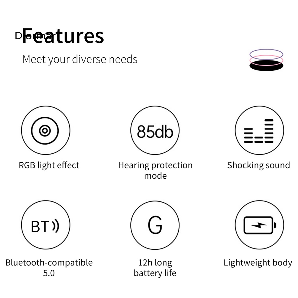 Tai Nghe Không Dây Kết Nối Bluetooth Âm Thanh Sống Động Chất Lượng Cao DIO 50 Cho Trẻ Em