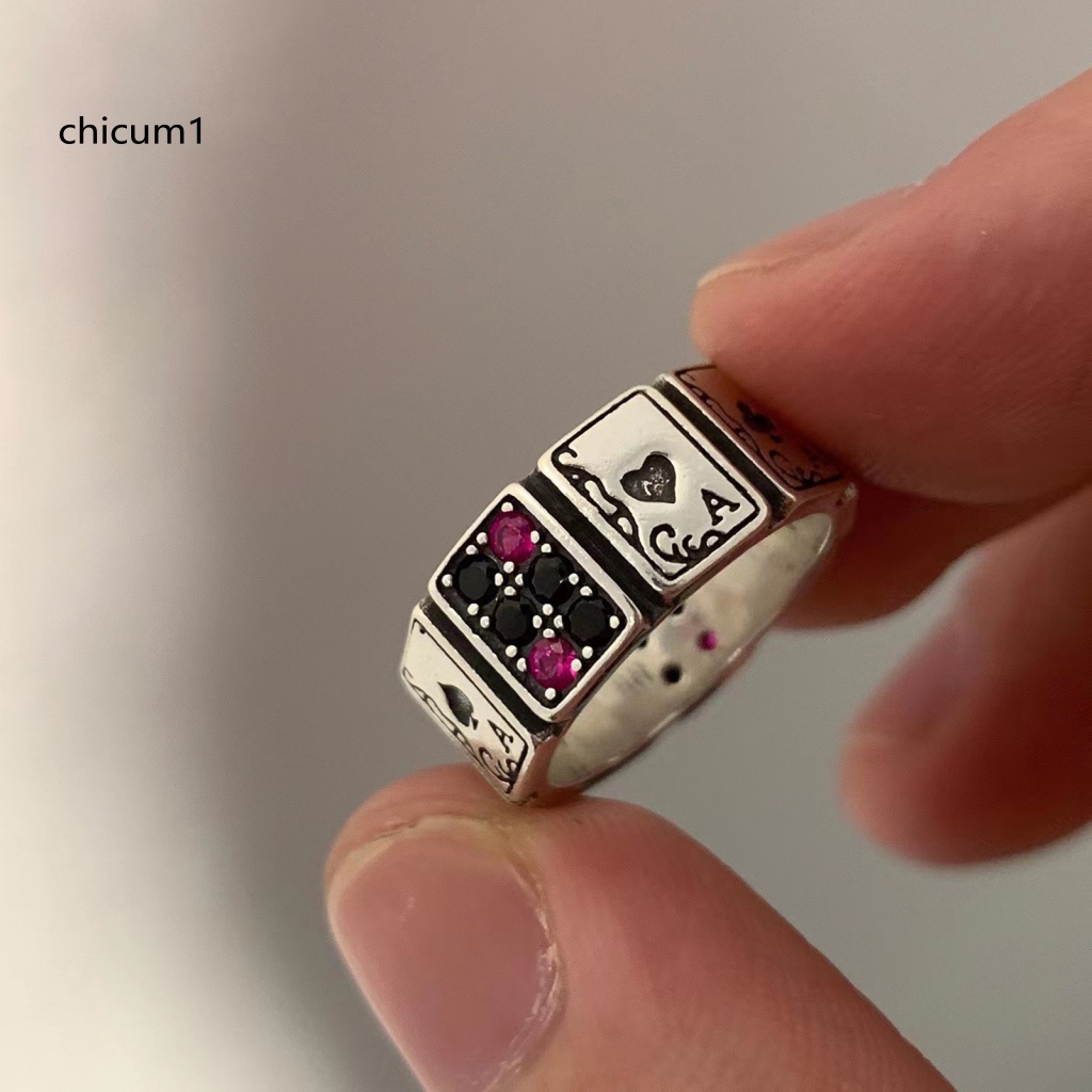 Nhẫn Hở Đính Đá Zirconia Kiểu Vintage Thời Trang Dự Tiệc