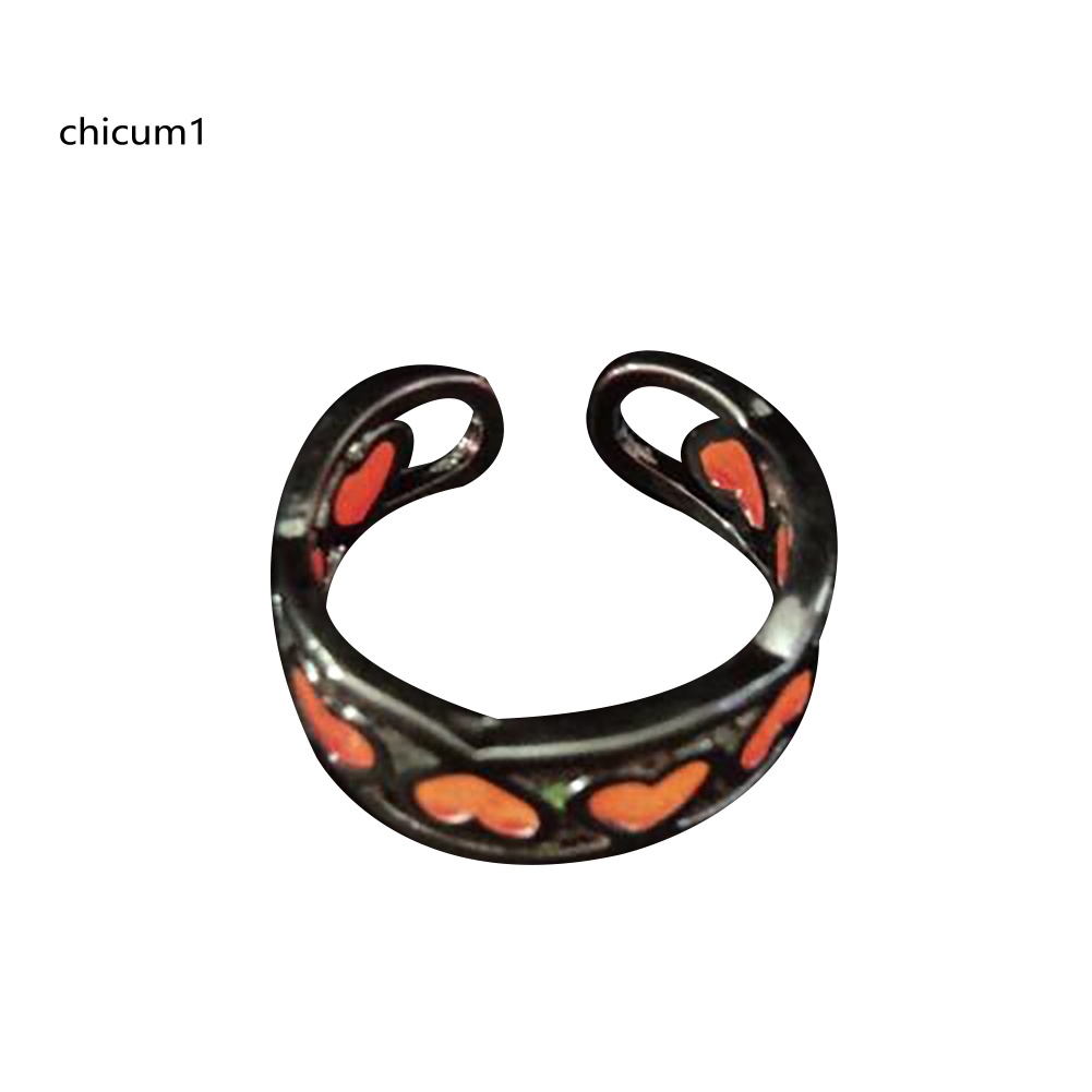 Nhẫn Hở Hình Trái Tim Phát Sáng Thời Trang Cho Nữ