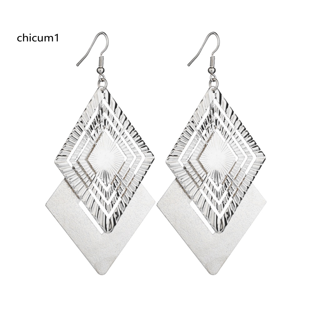 Khuyên Tai Kim Loại Dài Thời Trang Cho Nữ