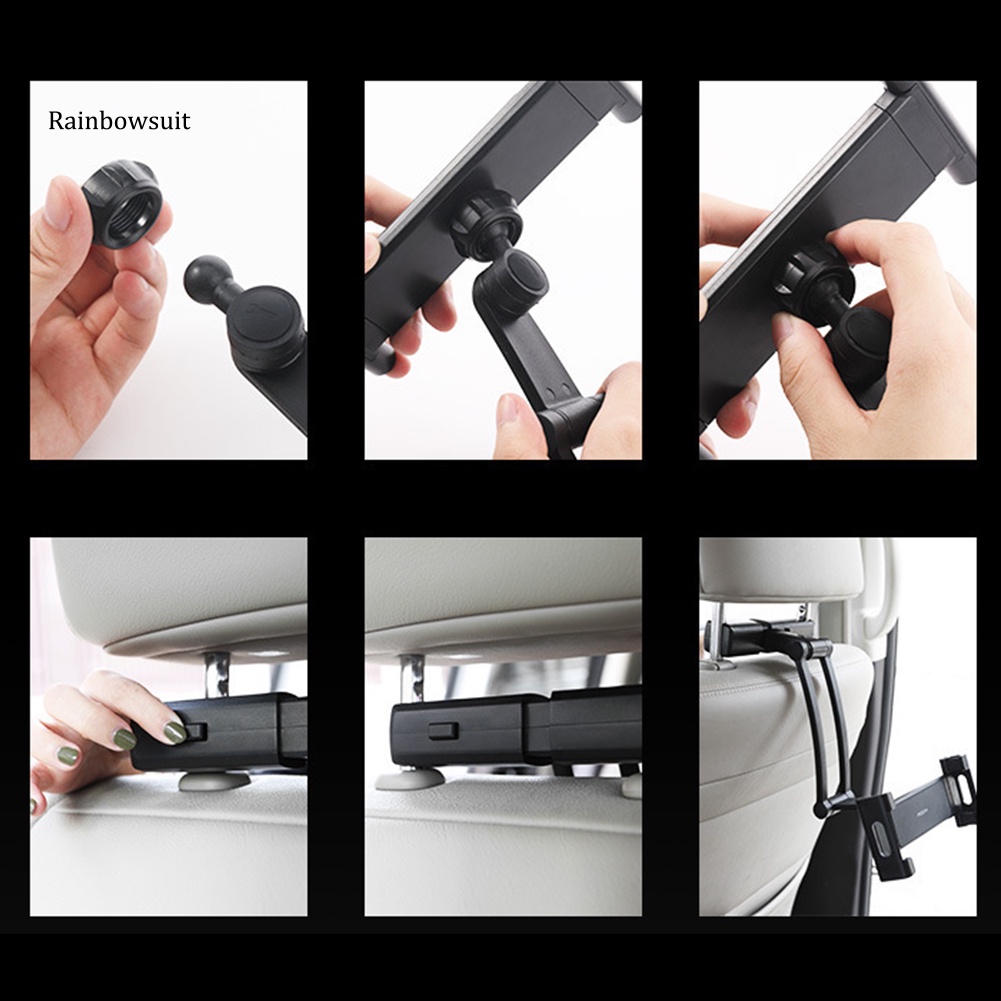 Giá Đỡ Điện Thoại / Máy Tính Bảng Gắn Sau Ghế Xe Hơi Có Thể Điều Chỉnh