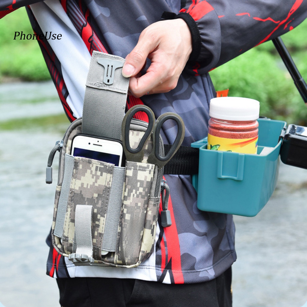 Hộp Đựng Mồi Câu Cá Đeo Hông Bằng PU Sức Chứa Lớn Có Nam Châm Điều Chỉnh Được