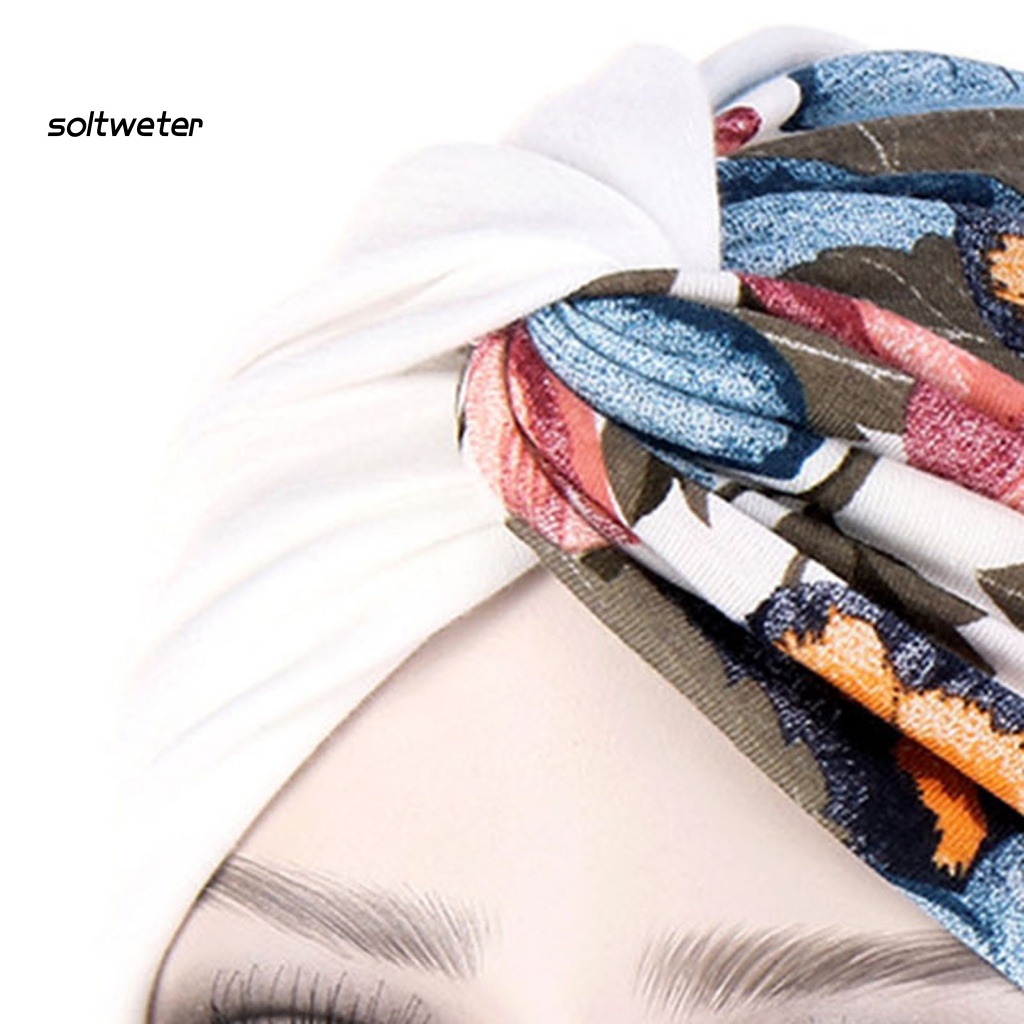 St Băng Đô Thắt Nút Bảo Vệ Đầu Đa Năng Màu Trơn