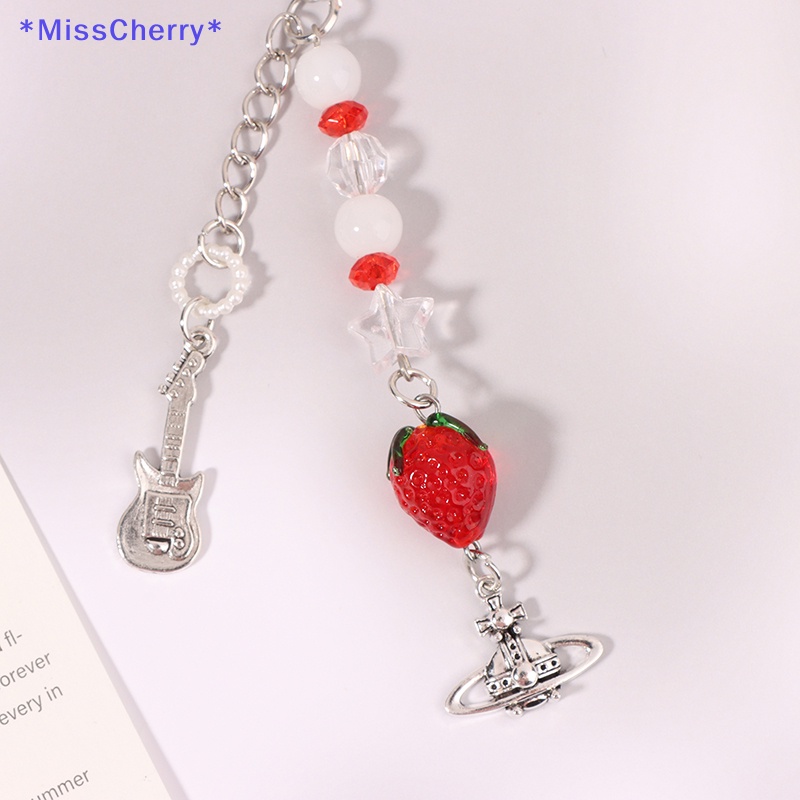 Dây Đeo Điện Thoại Y2K Họa Tiết Trái Dâu / Hành Tinh Dễ Thương Hợp Thời Trang Mới