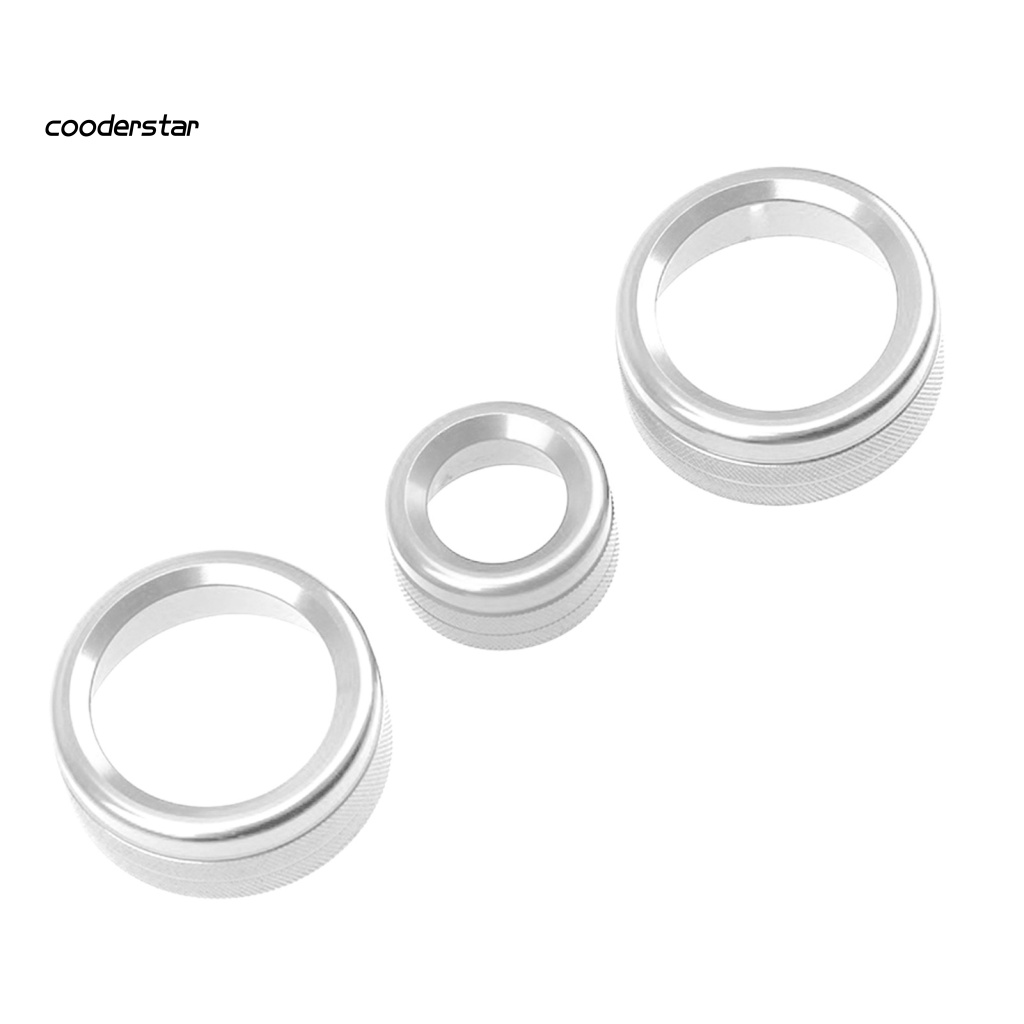 Set 3 Vòng Tròn Trang Trí Núm Điều Hòa Xe Hơi BMW 1234 Series