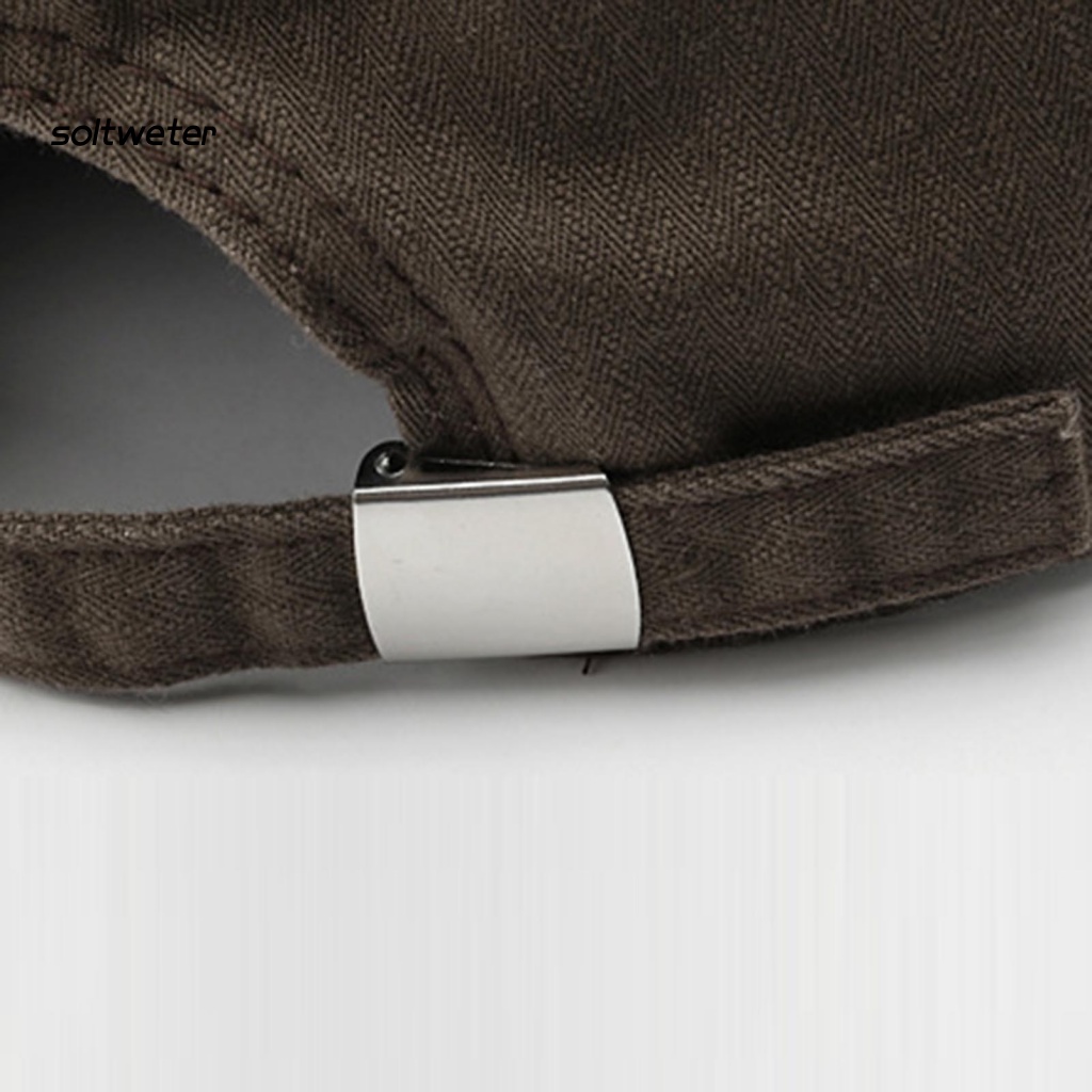 Mũ Lưỡi Trai Màu Sắc Trơn Phong Cách Vintage Dành Cho Nam Và Nữ