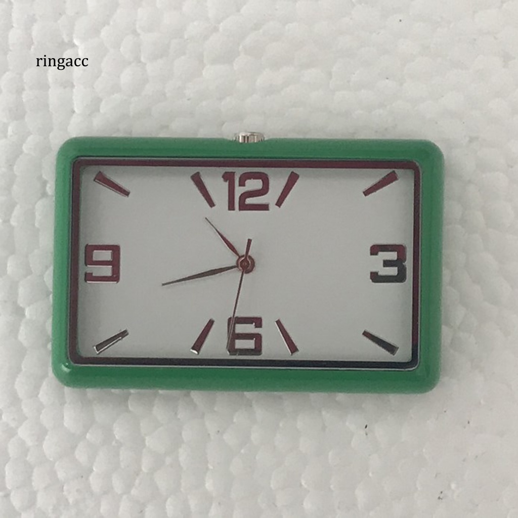 Rga Đồng Hồ Điện Tử Tự Dính Trang Trí Nội Thất Xe Hơi Hình Vuông Thời Trang