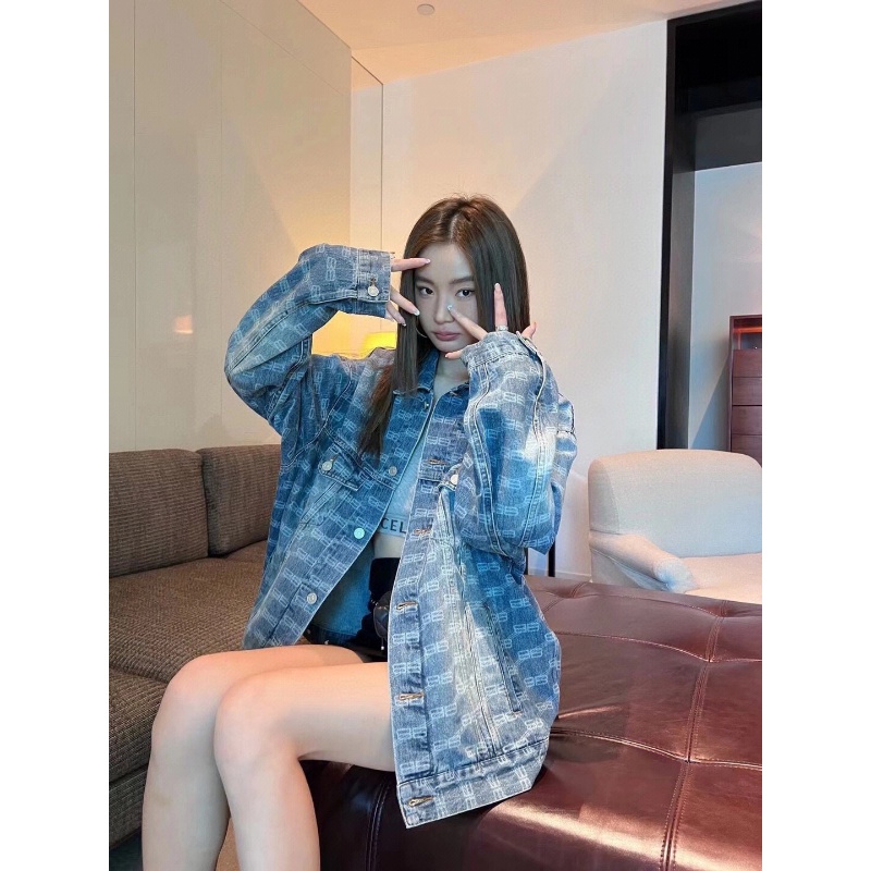 ❤️❤️❤️❤️ Áo Khoác Jean Dài Tay Thời Trang Unisex