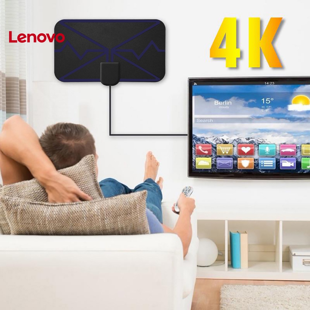 Ăng Ten TV Hoa Hướng Dương Độ Phân Giải Cao 360 Độ 3600 Dặm 4K DVB-T2 Cho Phòng Chơi Game