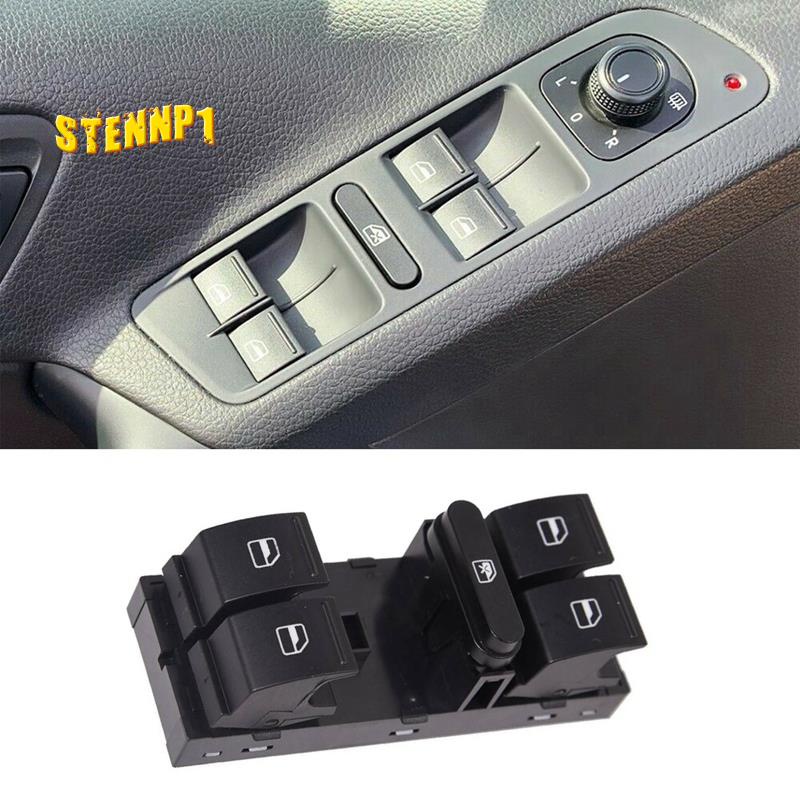 Công Tắc Điều Khiển Cửa Sổ Xe Hơi Golf 5 Golf 6 Jetta MK5 Mk6 Tiguan Touran Passat B6 B7 2006-2015 1K4959857Bình Nước Chất Lượng Cao Tiện Lợi Dễ Sử Dụng