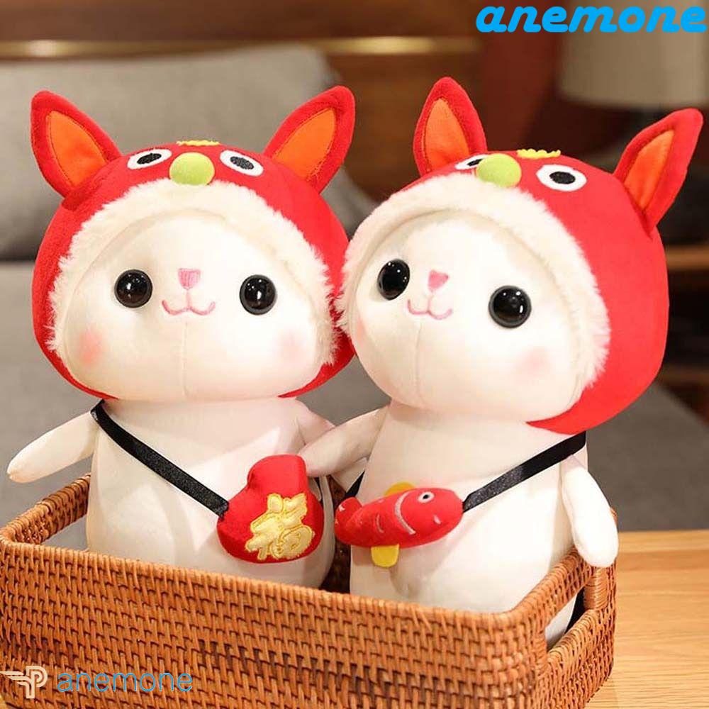 ANEMONE Thỏ Nhồi Bông Dễ Thương Phong Cách Trung Hoa