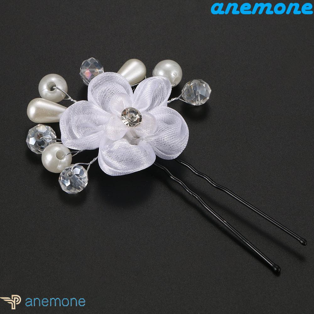 ANEMONE Kẹp Tóc Đính Hạt Lấp Lánh Cho Cô Dâu