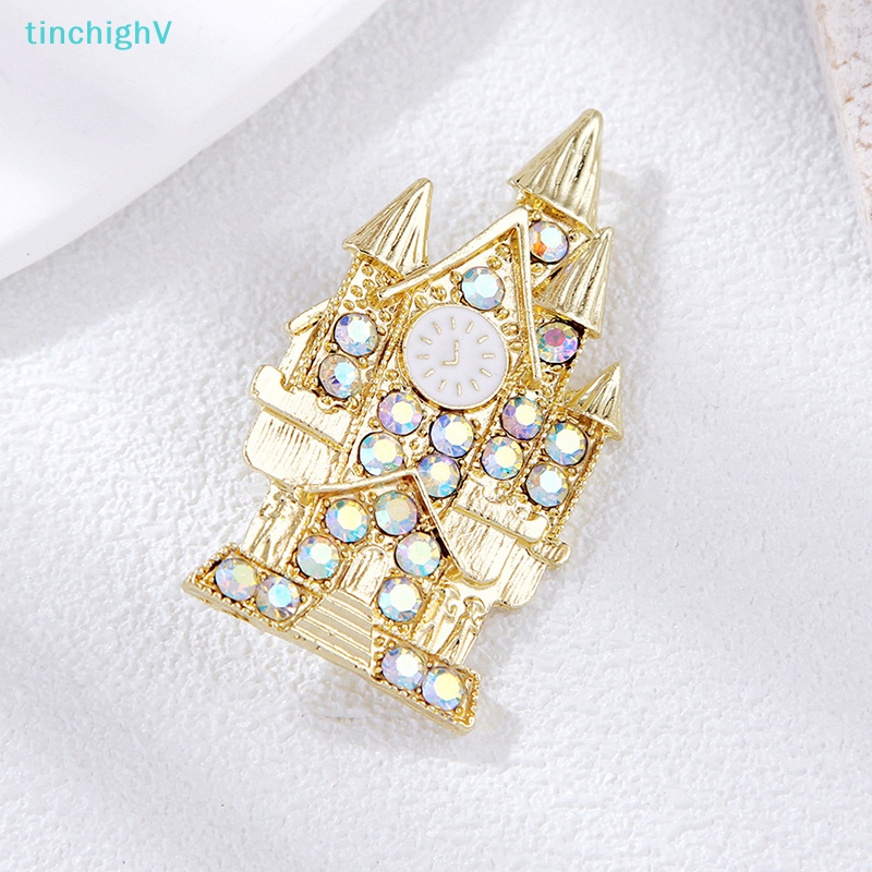 Ghim Cài Áo Hình Lâu Đài Đính Đá Thời Trang Dành Cho Nam Nữ
